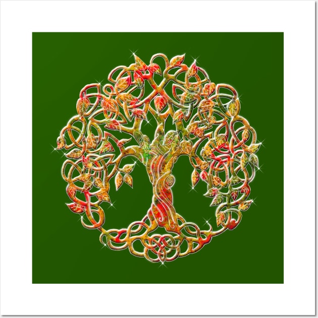 Tree of life Orange Wall Art by Astrablink7